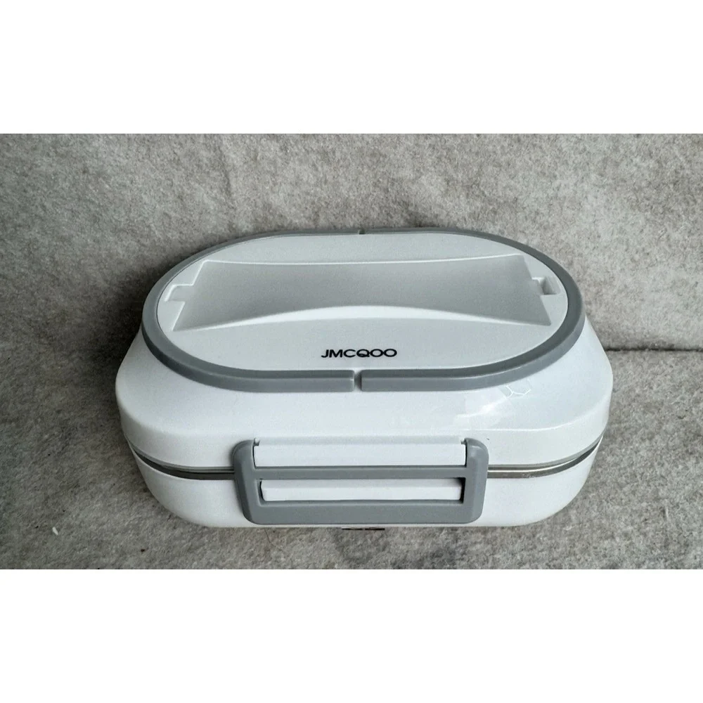 JMCQOO Portable Electric Lunch Box, Silverware And‎ Power Cords